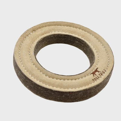 Tall Tails Leather & Wool Ring 7"