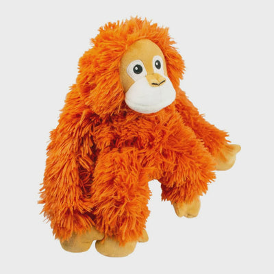 Tall Tails Plush Orangutan with Squeaker & Rope Interior 14"