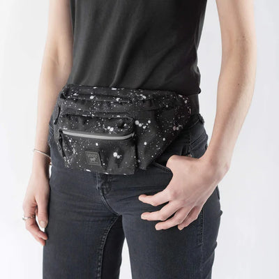 Canada Pooch The Everything Fanny Pack Black Splatter