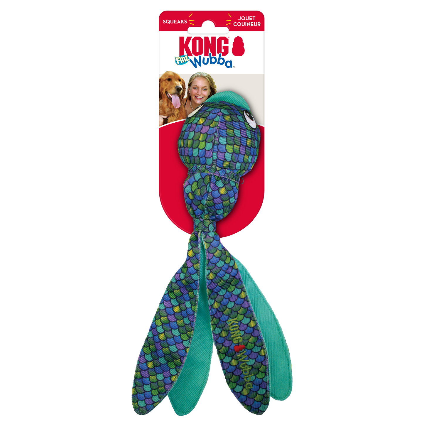 Kong Wubba Finz Blue Large