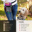 Wolf In Winter Quick Draw XL Dog Walking Bag - Raspberry
