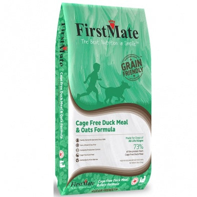 FirstMate Grain Friendly Cage-Free Duck & Oats Dog 25lb