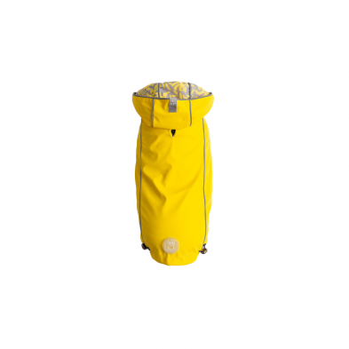 GF Pets Reversible Dog Raincoat | Yellow Leaves - Small