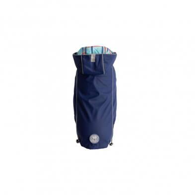 GF Pets Zoom Reversible Dog Raincoat | Navy Retro - 2XL