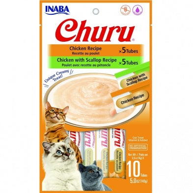 Inaba Churu Puree Chicken Variety Bag 10pk