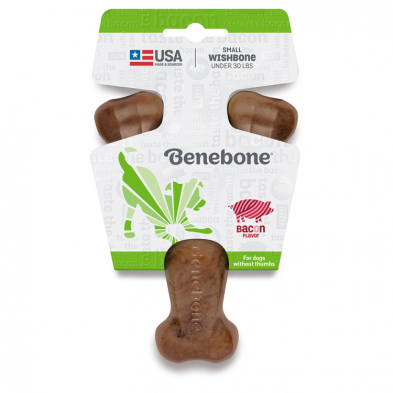 Benebone Wishbone Bacon Chew Toy Small