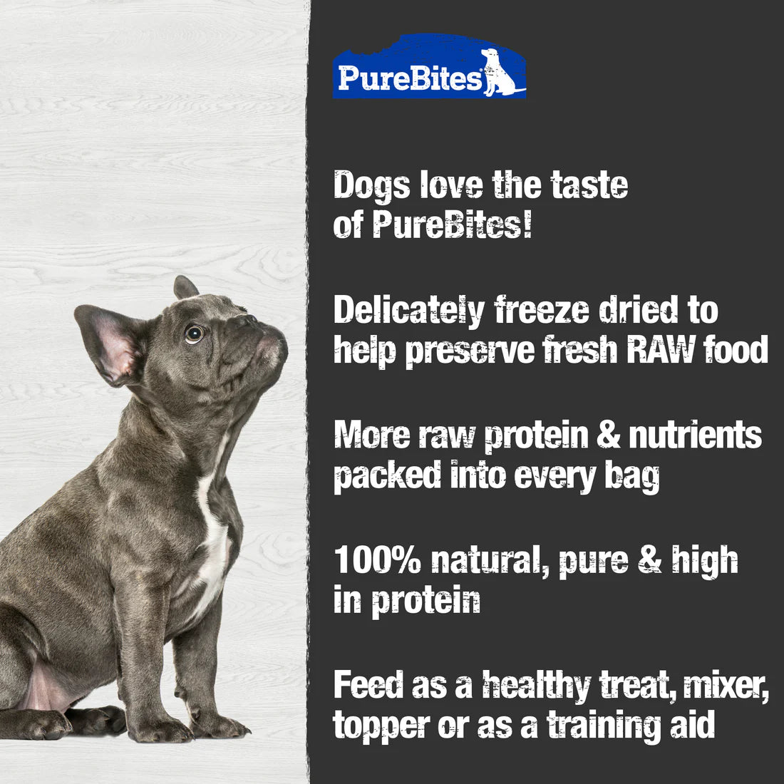 PureBites Cheddar Freeze Dried Dog Treats 120g