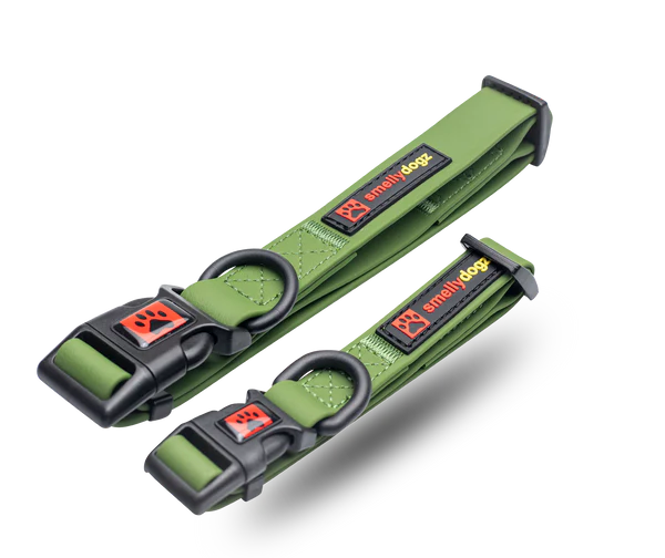 Smellydogz Small/Medium Adjustable Comfort Collar - Olive