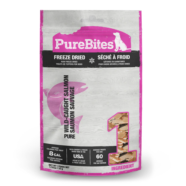 PureBites Salmon Freeze Dried Dog Treats 33g