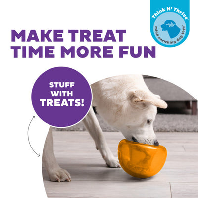 Outward Hound Orbee-Tuff Snoop Interactive Treat Dispensing Dog Toy Orange Large