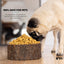 Silver Paw Farmhouse Wood Dog Bowl – BPA-Free, Non-Slip & Stylish Pet Dish 32oz