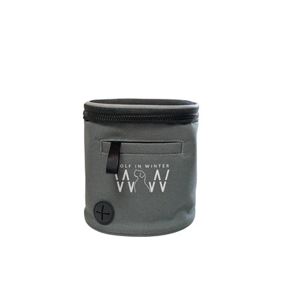 Wolf In Winter Quickdraw Dog Treat Pouch - Black & Charcoal