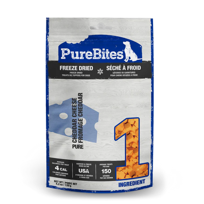 PureBites Cheddar Freeze Dried Dog Treats 120g