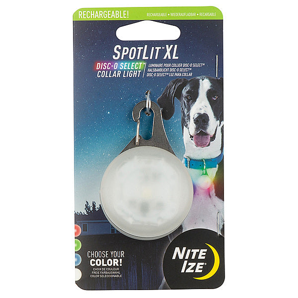 Nite Ize SpotLit XL Rechargeable Collar Light Disc-O