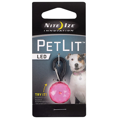 Nite Ize PetLit LED Collar Light Jewel Pink