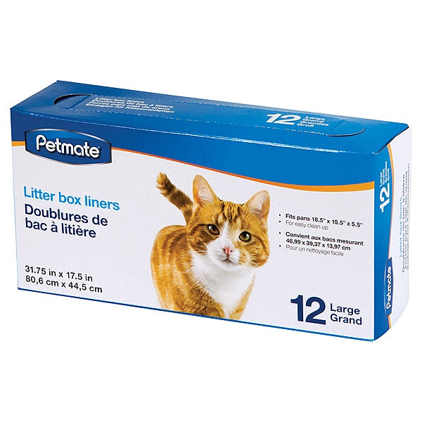 PetMate Litter Pan Liners Large 12Pack
