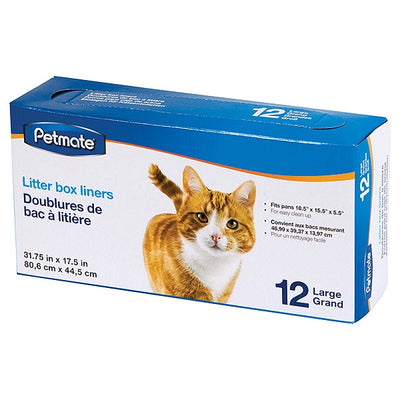 PetMate Litter Pan Liners Large 12Pack