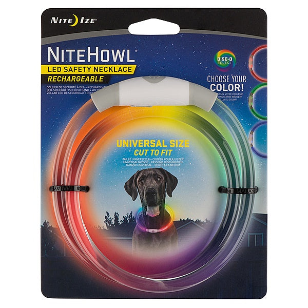 Nite Ize NightHowl LED Rechargeable Safety Necklace Disc-O