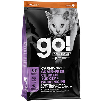 GO! Cat GF Carnivore Chicken Turkey & Duck 3lb