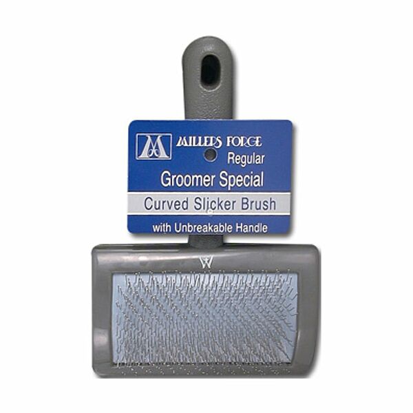 Millers Forge Curved Slicker Brush Medium
