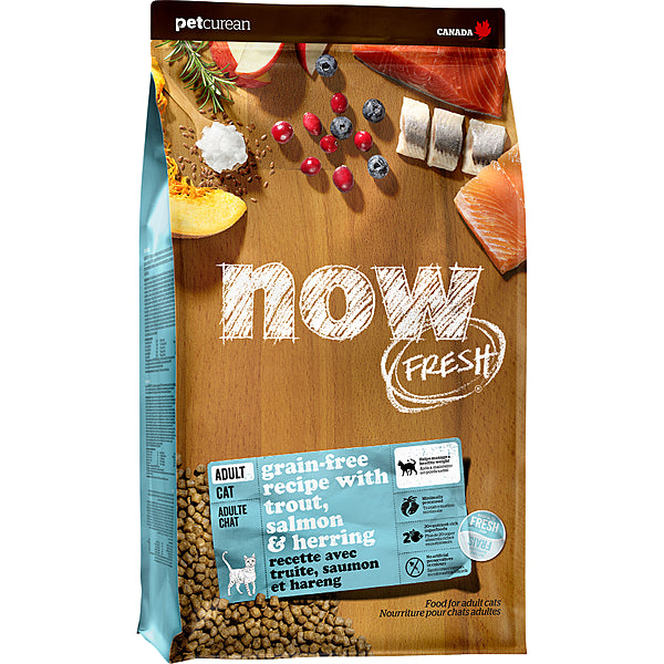 Now Fresh Adult Cat Trout, Salmon & Herring Grain-Free Recipe 3lb