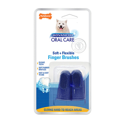 Nylabone Advanced Oral Care Finger Brush 2 Pack