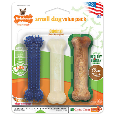 Nylabone Value Pack Small Breed Petite 3 Pack