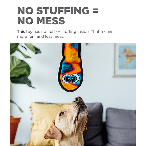 Outward Hound Durablez Snake Orange & Blue | 6 Squeaks