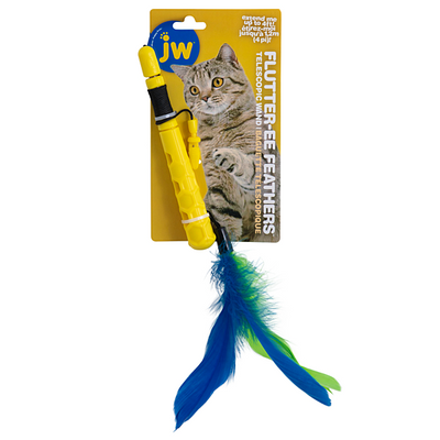 JW Pet Company Telescopic Flutter-ee Feather Cat Wand