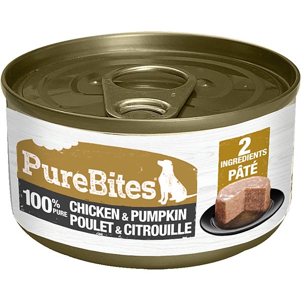PureBites Pure Chicken & Pumpkin Pate for Dogs 2.5oz