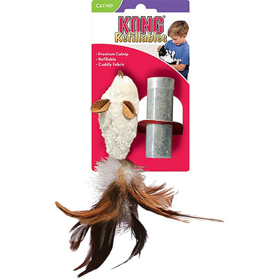 Kong Catnip Refillable Feather Mouse