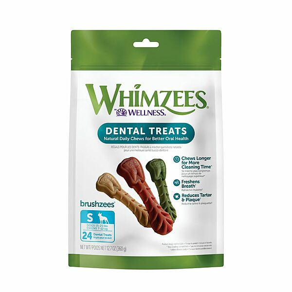 Wellness Whimzees Brushzees Small 24 Pack
