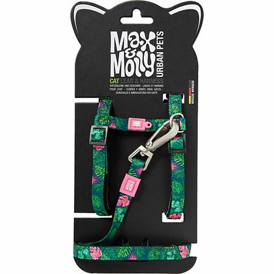 Max & Molly Urban Cat Harness/Leash Set - Tropical