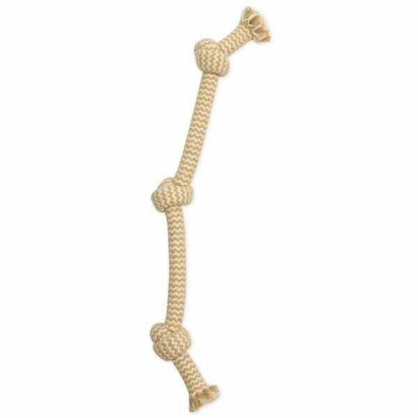 Mammoth Extra Peanut Butter 3 Knot Tug Medium 20"