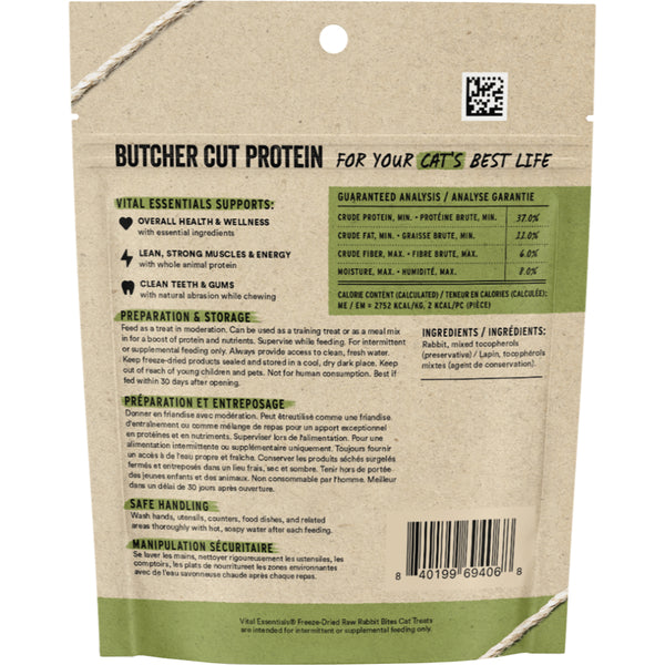 Vital Essentials Freeze-Dried Rabbit Bites 25.5g