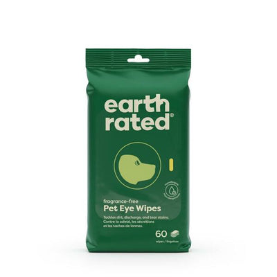 Earth Rated Eye Wipes 5x5 inches 60 Pack