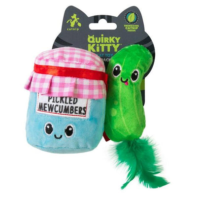 Quirky Kitty Pickled Mewcumbers Catnip 2 Pack