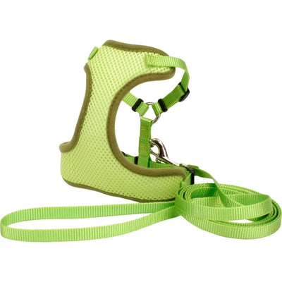 Coastal Comfort Soft Harness & Lead 6' Green