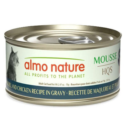 Almo Nature Mackerel and Chicken Mousse in Gravy 70g