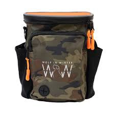 Wolf In Winter Quick Draw XL Dog Walking Bag - Orange & Camo