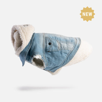 Silver Paw Denim Jean Jacket - Small