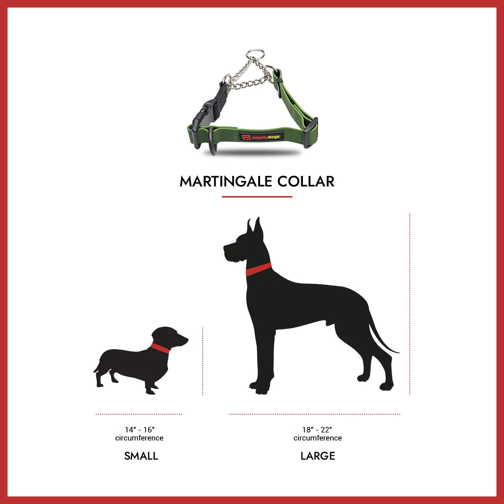 Smellydogz Medium/Large Martingale Collar - Pink