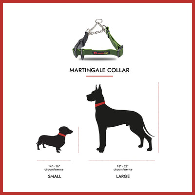 Smellydogz Medium/Large Martingale Collar - Orange