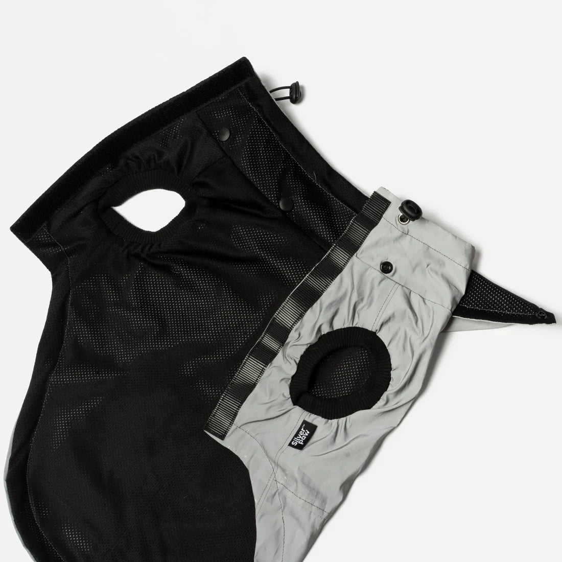Silver Paw Reflective Raincoat - Extra Small