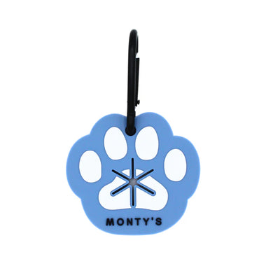 Monty's Silicone Used Poop Bag Handsfree Holder - Blue
