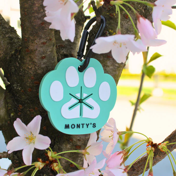 Monty's Silicone Used Poop Bag Handsfree Holder - Teal