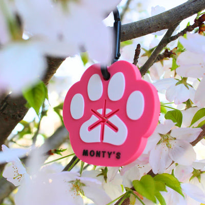 Monty's Silicone Used Poop Bag Handsfree Holder - Pink