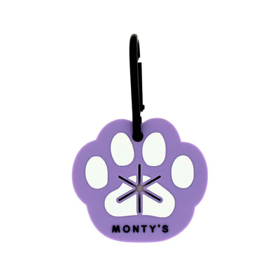 Monty's Silicone Used Poop Bag Handsfree Holder - Purple