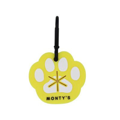Monty's Silicone Used Poop Bag Handsfree Holder - Yellow