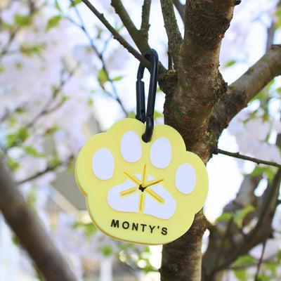 Monty's Silicone Used Poop Bag Handsfree Holder - Yellow